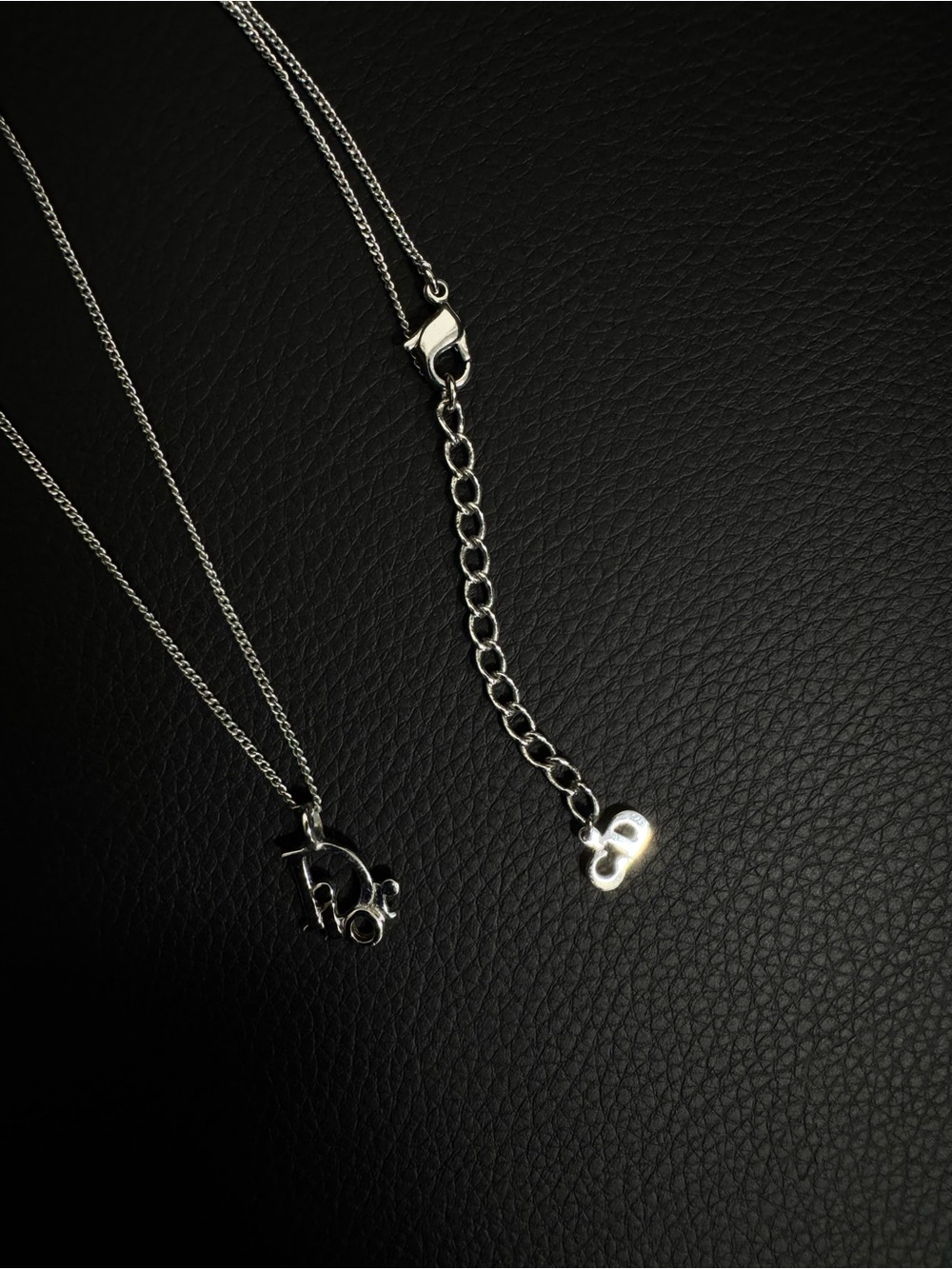 Authentic Christian Dior Silver Necklace